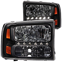Anzo Driver And Passenger Side (Set Of 2) Headlight Anzo Crystal